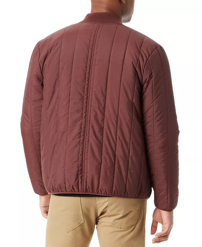 Translation missing: en.Bass Outdoor Reversible Jacket Mens Medium Rum Raisin Zip Front Liner Warm Tech