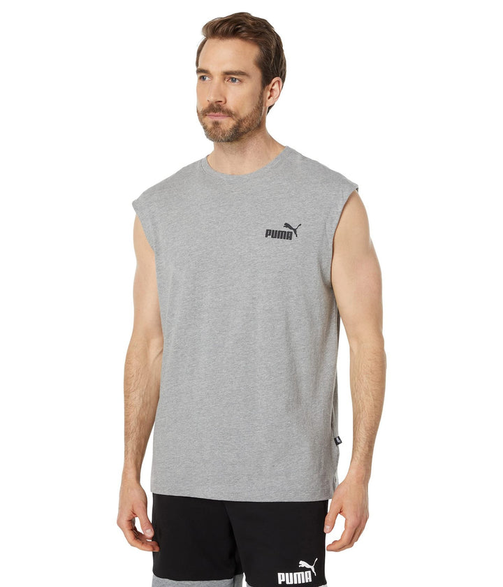 Translation missing: en.PUMA Essentials Sleeveless Tee Medium Gray Heather Size Small Cotton Blend