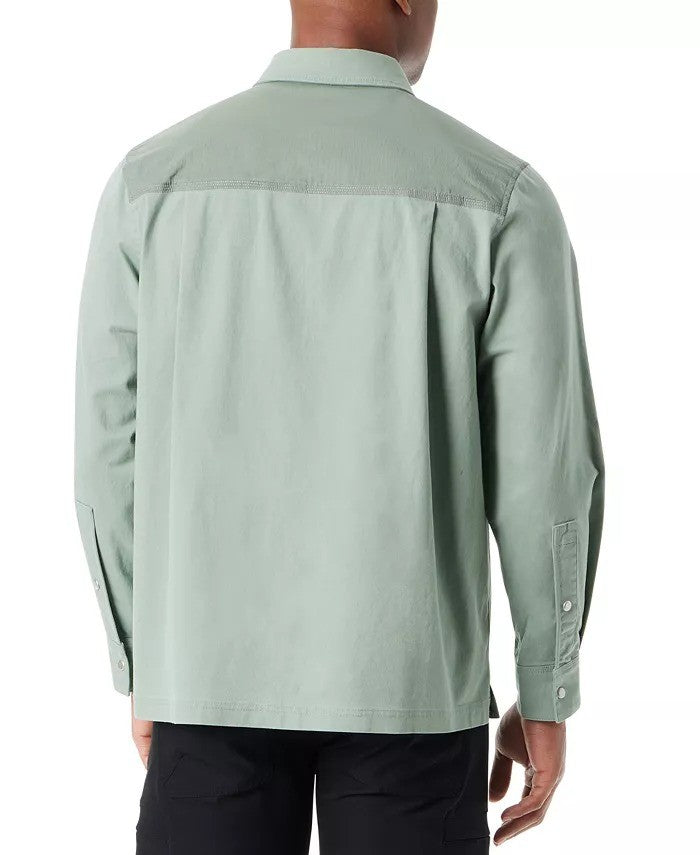 Translation missing: en.Bass Outdoor Shirt Jacket Men's XL Lily Pad Green Relaxed Fit Worker Stretch