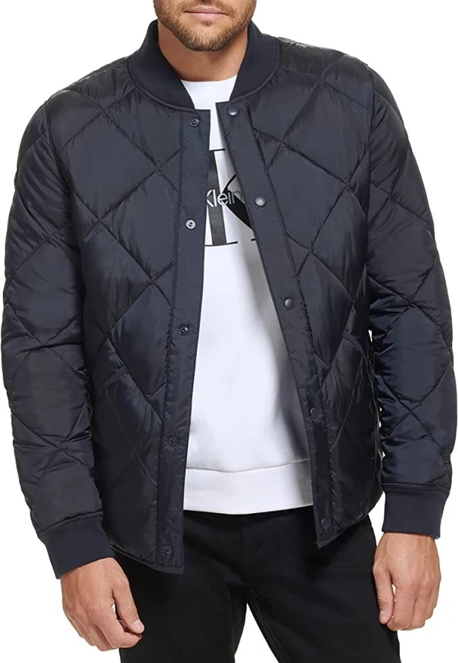 Translation missing: en.Calvin Klein Men's Quilted Jacket Size XL True Navy Reversible Windbreaker