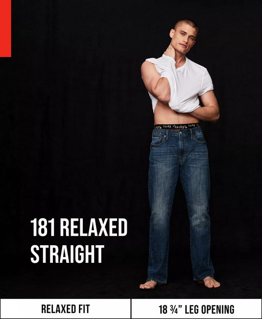 Translation missing: en.Lucky Brand Men's 181 Relaxed Straight Fit Coolmax Stretch Jeans - Balsam-40x32
