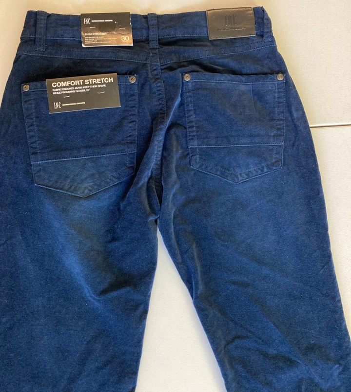 Translation missing: en.International Concepts Men's Slim Straight Comfort Stretch Pants in Navy-30/30