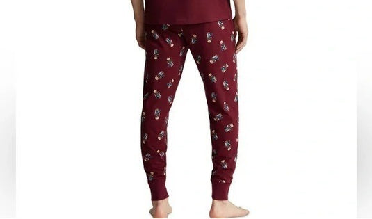 Translation missing: en.Polo Ralph Lauren Mens Polo Bear Pajamas Pants ONLY Wine Holiday Bear-Small