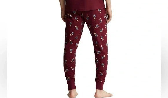 Translation missing: en.Polo Ralph Lauren Mens Polo Bear Pajamas Pants ONLY Wine Holiday Bear-Small