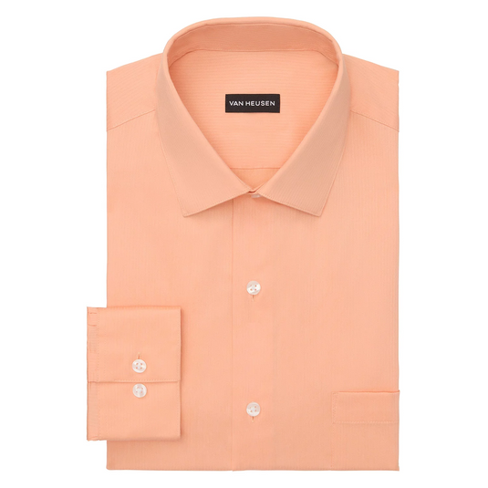 Translation missing: en.Van Heusen Men's Regular Fit Everyday Defense Dress Shirt Peach-15-15.5 34/35