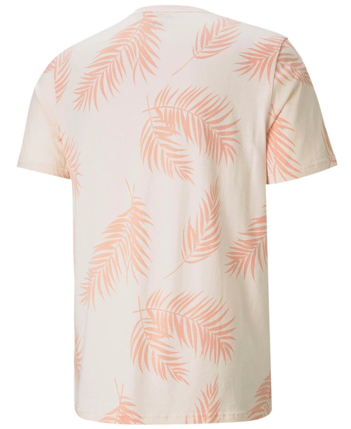 Translation missing: en.PUMA Men's Summer Court All Over Print T-Shirt in Cloud Pink/Rose-Medium
