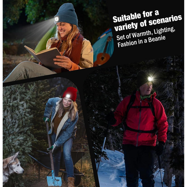 Translation missing: en.Adventure Men's Led Cuffed Beanie - Black-O/S