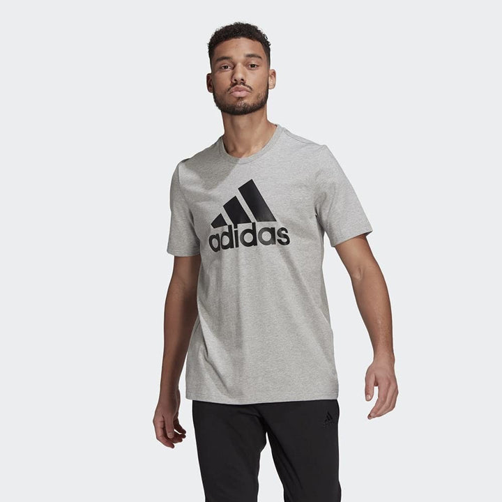 Translation missing: en.adidas Men's Badge of Sport Tee, Medium Grey Heather/Black, XX-Large