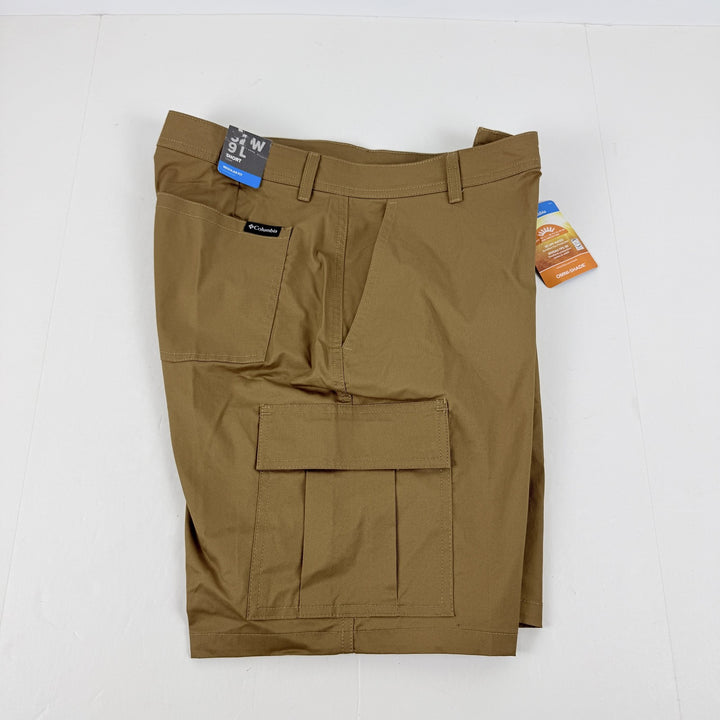 Translation missing: en.Columbia Men's Rapid Rivers Cargo Shorts Cotton Blend Stretch Delta Brown-30W