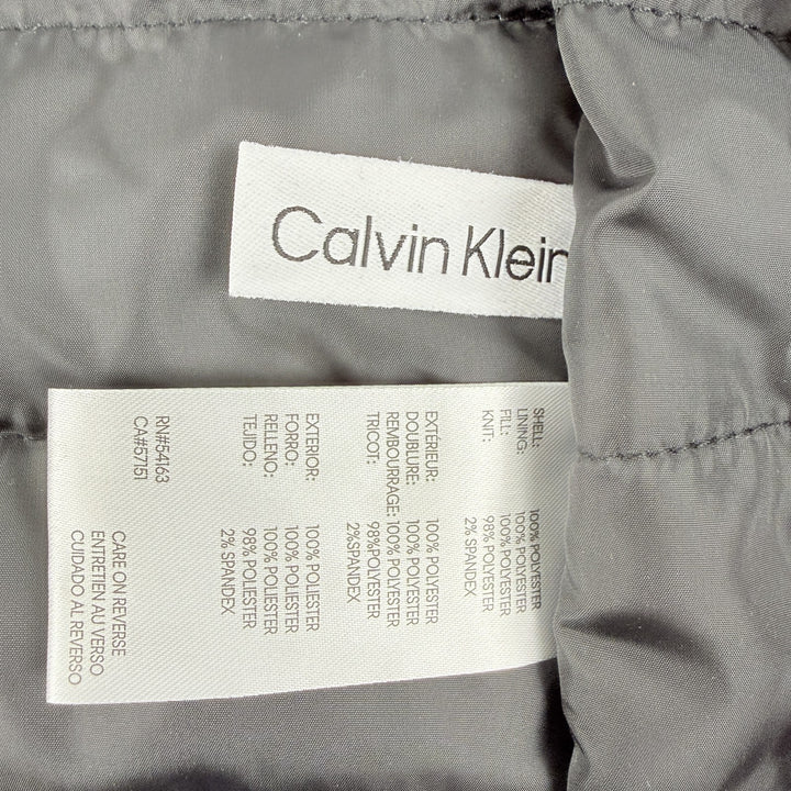 Translation missing: en.Calvin Klein Men's Full-Zip Stand-Collar Lightweight Hipster Jacket Indigo-Small
