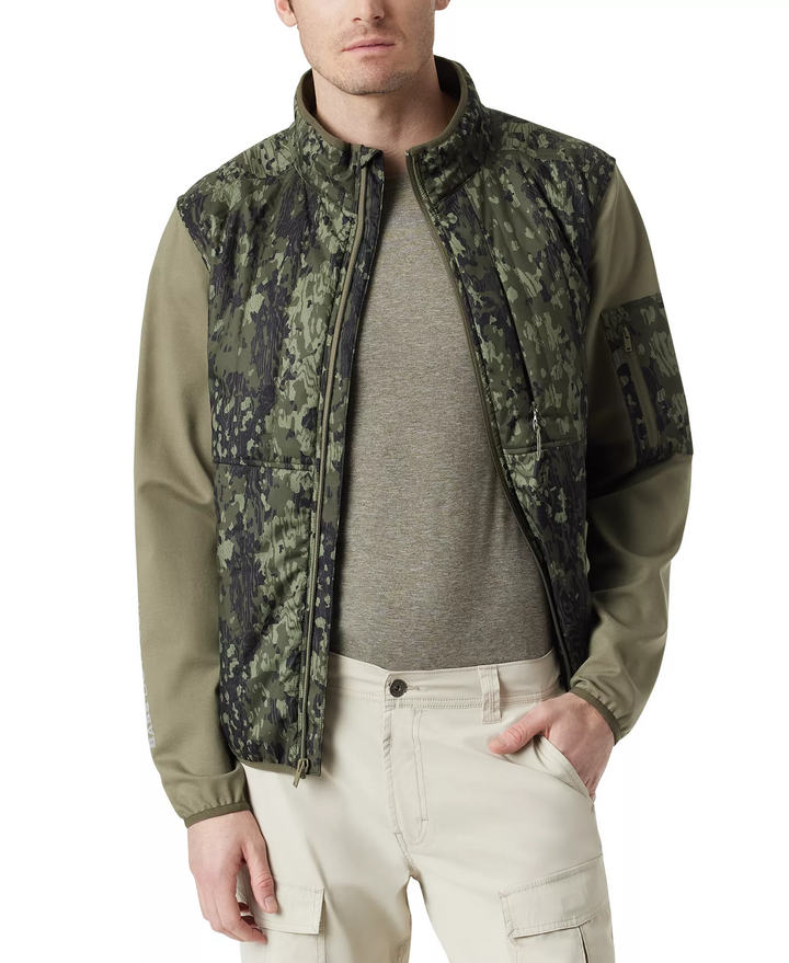 Translation missing: en.Bass Outdoor Men's Earlybird Runner Camo Jacket Bark Camo Deep Lichen-Small