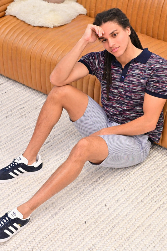 Translation missing: en.Paisley &amp; Gray Flex Shorts Men's 38W Navy Slim-Fit Blue Flower 10.75 Inseam