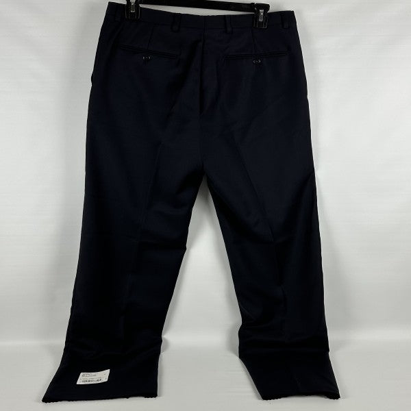 Translation missing: en.Hart Schaffner Marx Men's Chicago Classic Fit Wool Suit Pants Navy-32 Unhemmed