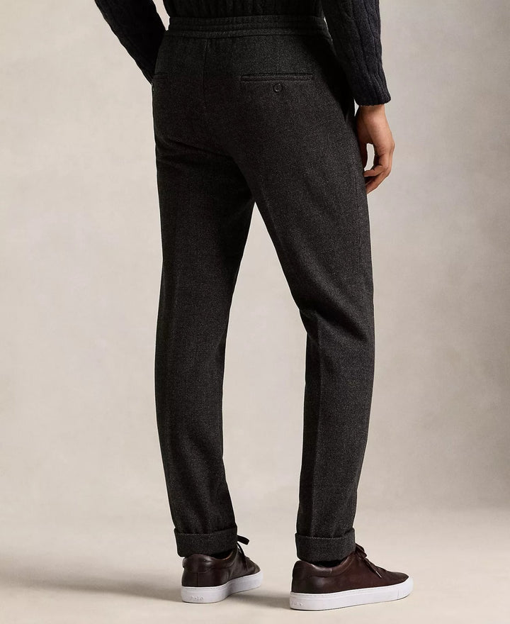 Translation missing: en.Polo Ralph Lauren Men's Birdseye Twill Pleated Trousers Charcoal Multi-38x32
