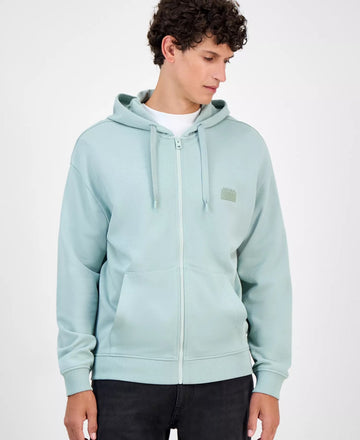 Translation missing: en.Hugo By Hugo Boss Men's Delastomer Full Zip Hoodie - Light/Pastel Green - XL