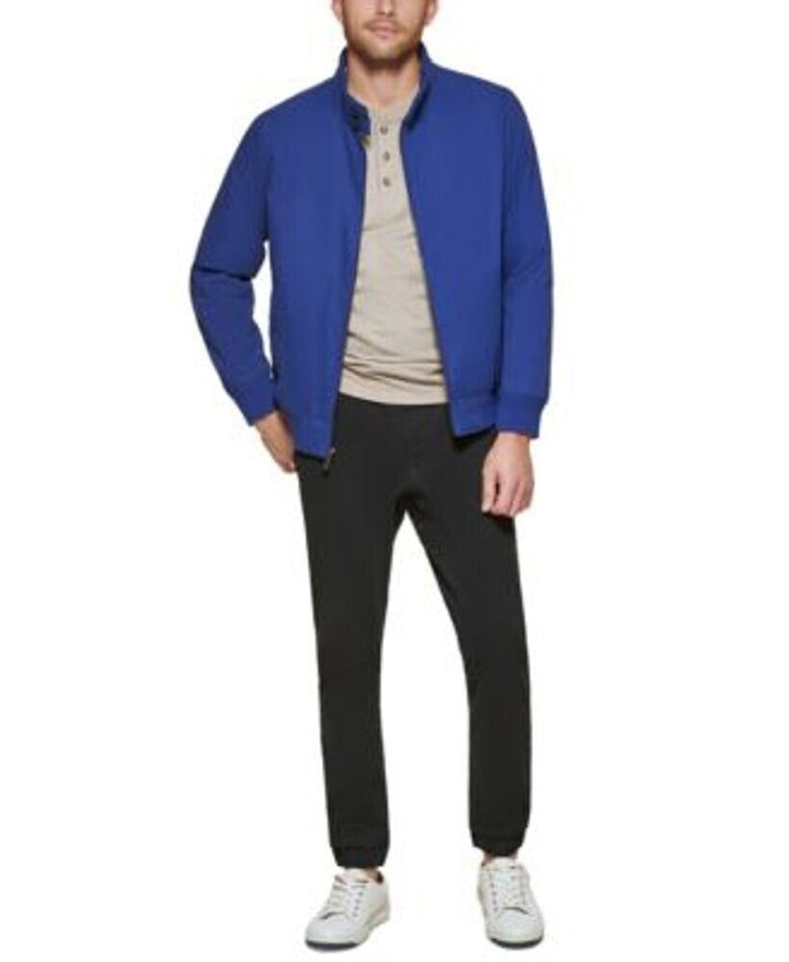 Translation missing: en.Club Room Men's Regular-Fit Solid Bomber Jacket in Navy-XL