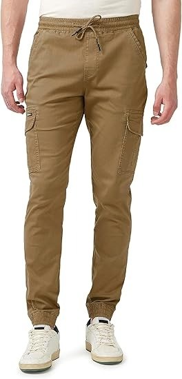 Translation missing: en.Buffalo David Bitton Cargo Tom Jogger Pants Men's 2XL Dark Beige 6 Pockets