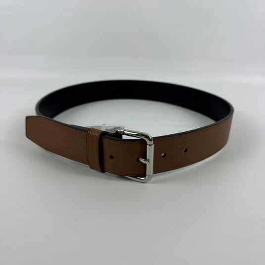 Translation missing: en.Michael Kors Mens Pebble Leather Jean Belt Brown-Size 32
