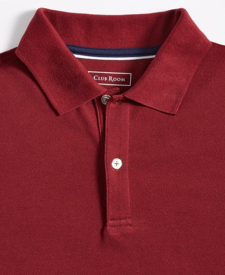 Translation missing: en.Club Room Men's Soft Touch Interlock Polo Cherry Pie Red-Medium
