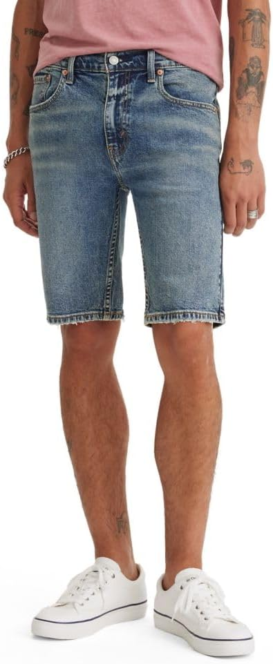 Translation missing: en.Levi's Men's Flex 412 Slim Fit 5 Pocket 9" Jean Shorts  Automatic Rizz Blue-42W