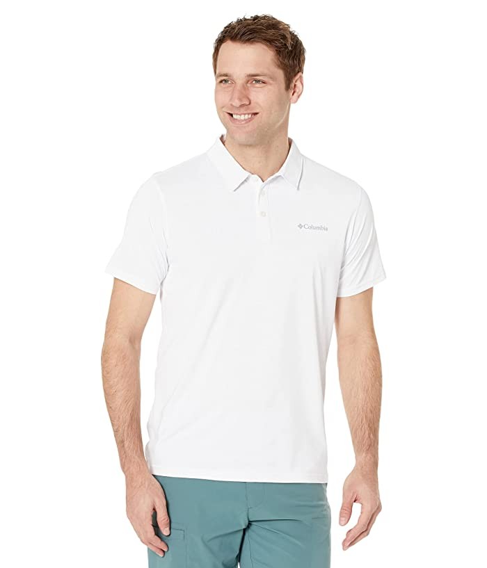 Translation missing: en.Columbia Men's Hike Polo Shirt in White-2XL
