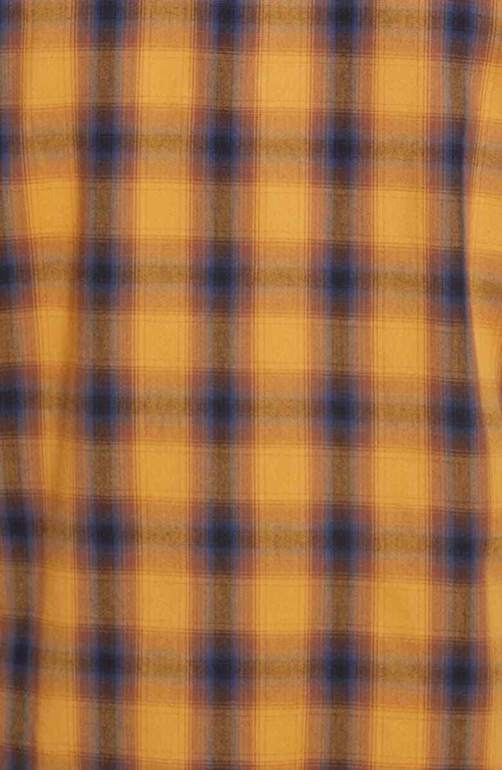 Translation missing: en.Officine Generale Men's Giacomo Brushed Check Shirt in Ecru Jade-Small