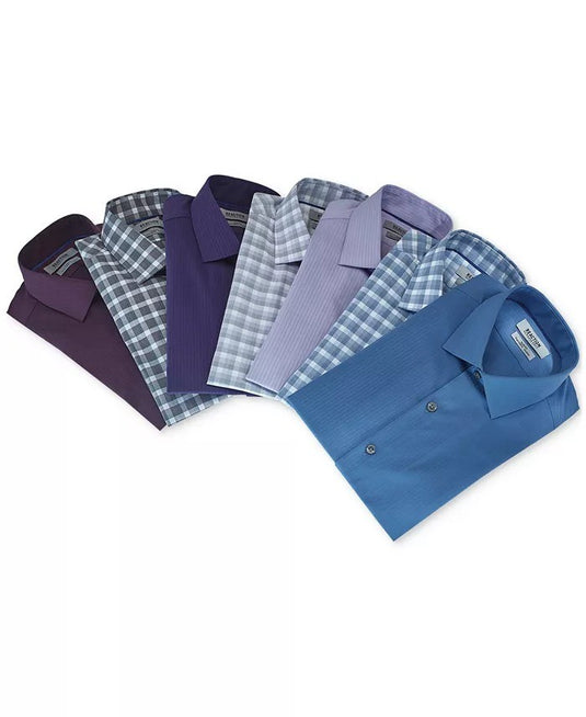 Translation missing: en.Kenneth Cole Reaction Dress Shirt Men's 15.5 34/35 Grey Slim Fit Flex Stretch