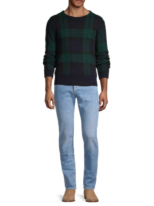 Translation missing: en.Polo Ralph Lauren Men's Wool Hand-Knit Tartan Sweater in Blackwatch Plaid-XL