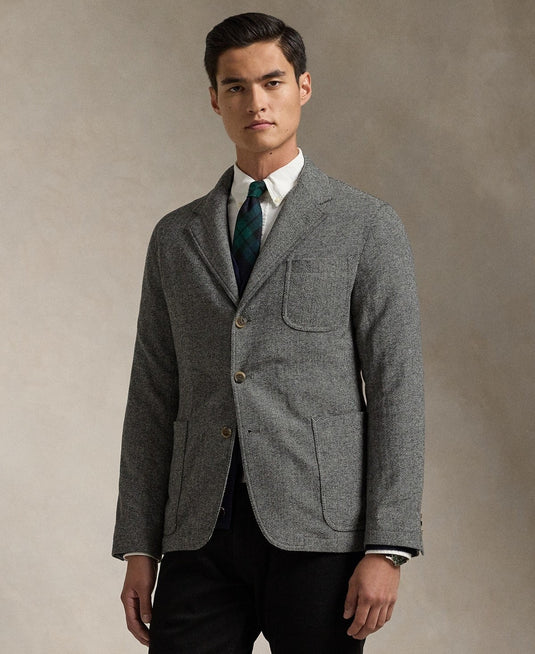 Translation missing: en.Polo Ralph Lauren Men's Modern Herringbone Sport Coat - Black-48R