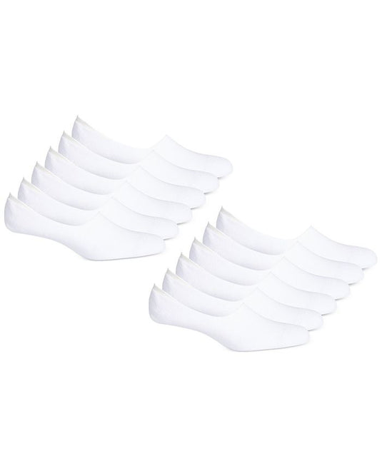 Translation missing: en.Club Room Men's No Show Socks - 12-Pack in White-Sock Size 10-13 Shoe 7-12