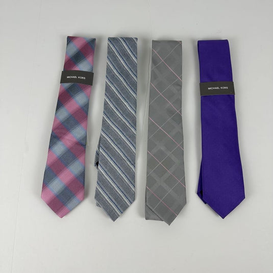 Translation missing: en.Michael Kors Men's Classic Lot of 4 Premium Polyester/Silk Ties Assorted-OS