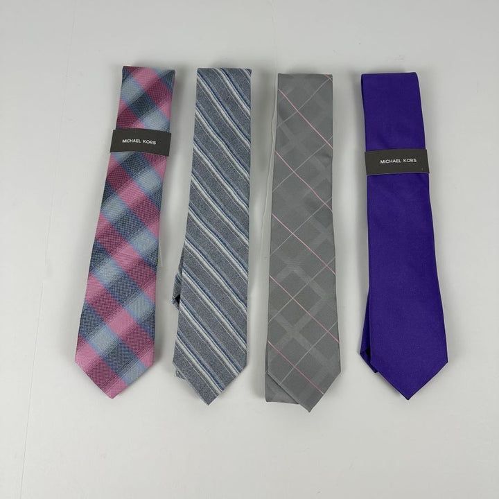 Translation missing: en.Michael Kors Men's Classic Lot of 4 Premium Polyester/Silk Ties Assorted-OS