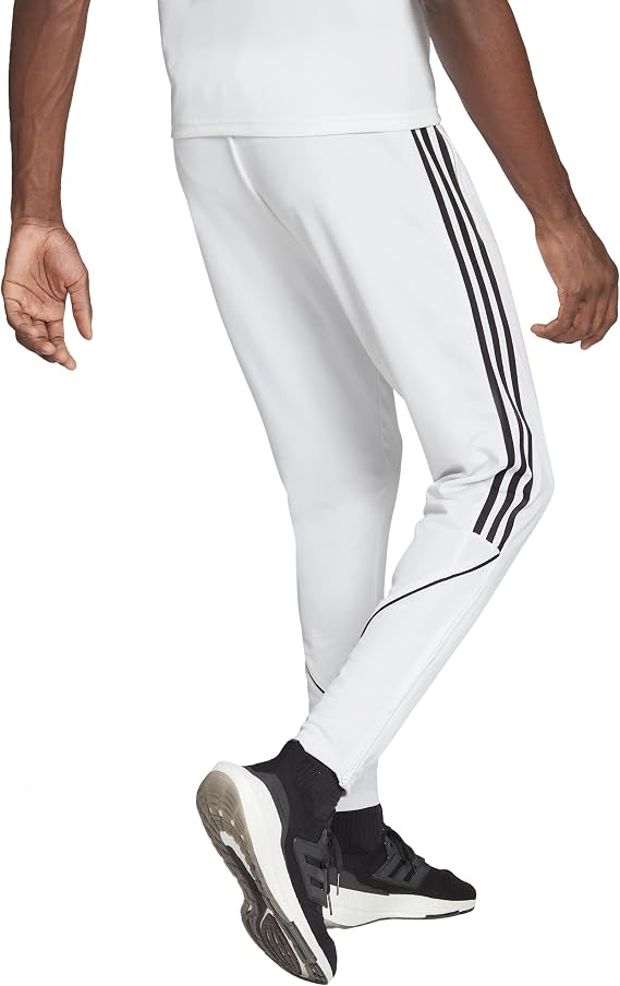 Translation missing: en.adidas Men's Tiro 23 Soccer Pants Regular Fit Tapered Leg- White/Black-2XL
