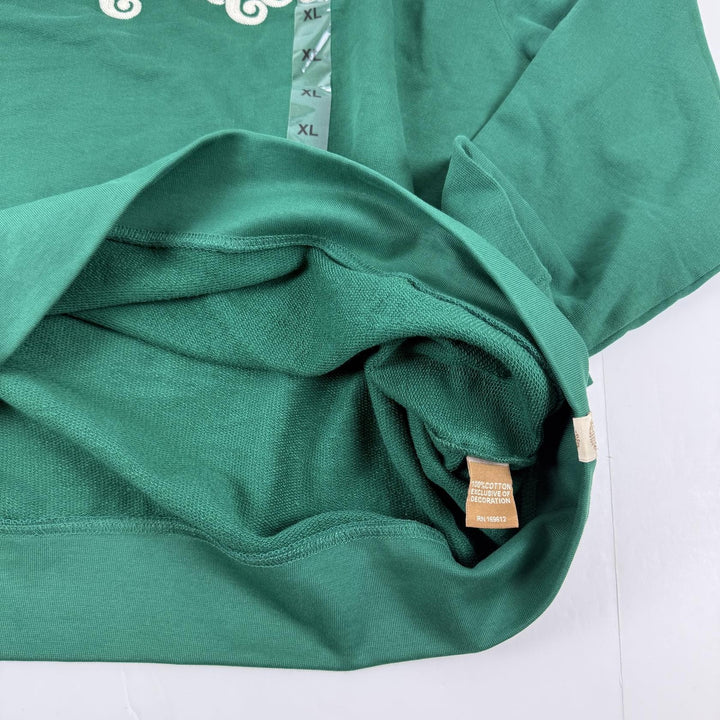 Translation missing: en.AGTAWH Men's Highly Cultivated Crewneck Sweatshirt Green Size XL French Terry