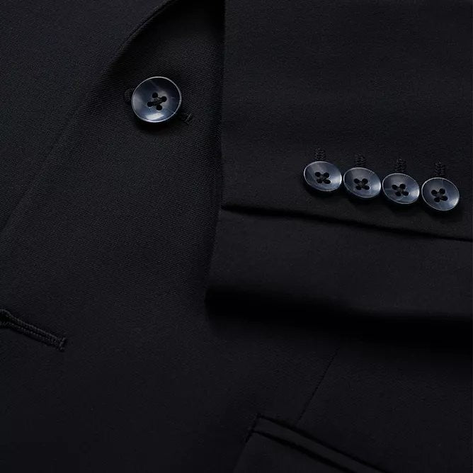 Translation missing: en.Haggar Men's Premium Stretch Sharkskin Classic Fit Suit Coat, Black, 40 Short