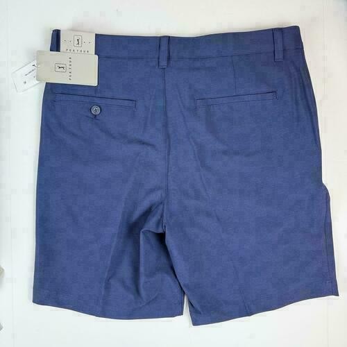 Translation missing: en.PGA Tour Golf Shorts Dark Peacoat Heather Blue Size 30 Two-Tone 8in Inseam
