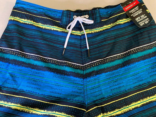 Translation missing: en.Speedo Men's Border Line Performance 20" E-Boardshorts in Blue Green-Medium