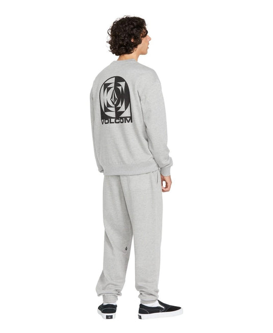 Translation missing: en.Volcom Men's Echo Chamber Crew Neck Fleece Sweatshirt, Heather Grey, X-Large
