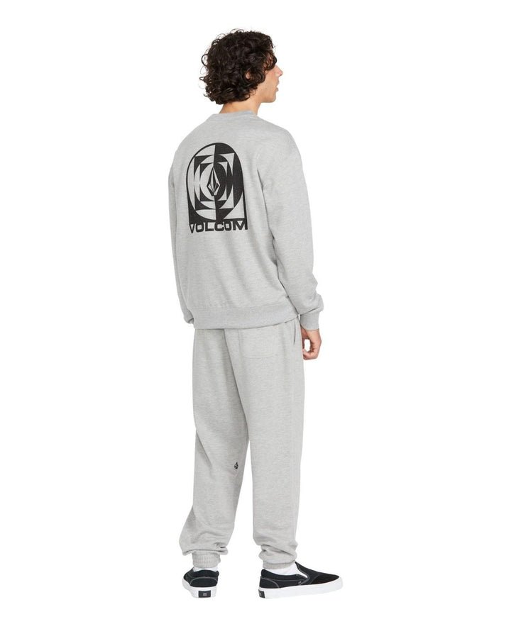 Translation missing: en.Volcom Men's Echo Chamber Crew Neck Fleece Sweatshirt, Heather Grey, X-Large
