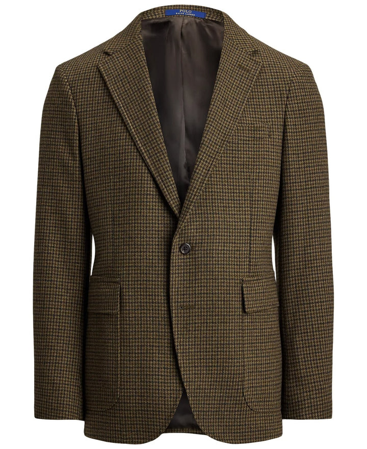 Translation missing: en.Polo Ralph Lauren Men's Modern Houndstooth Wool-Blend Sport Coat Olive/Loden-44L