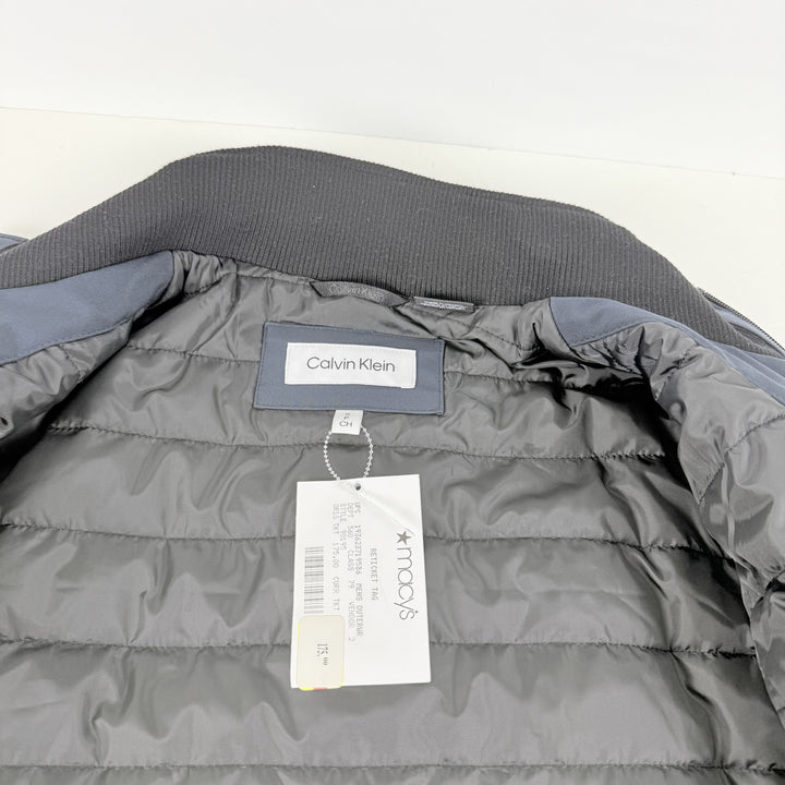 Translation missing: en.Calvin Klein Men's Full-Zip Stand-Collar Lightweight Hipster Jacket Indigo-Small