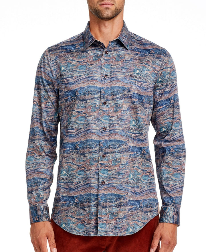 Translation missing: en.Brooklyn Brigade Men's Slim-Fit Serpetine Long Sleeve Shirt - Multicolor-XL