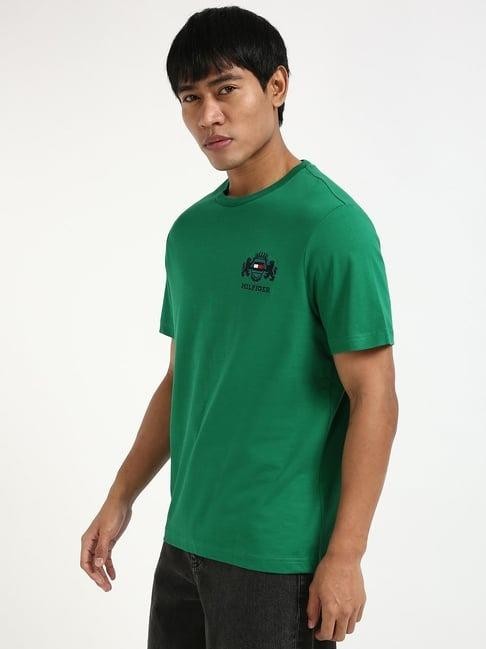 Translation missing: en.Tommy Hilfiger Men's Big &amp; Tall Embroidered Hilfiger Crest T-Shirt Green-2XLT