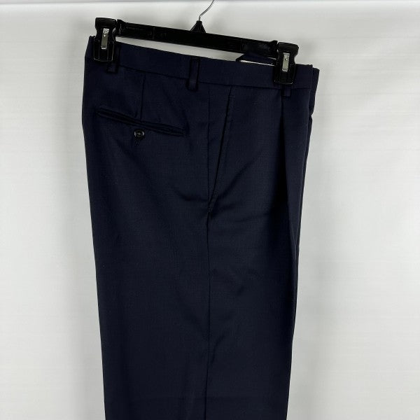 Translation missing: en.Hart Schaffner Marx Men's Chicago Classic Fit Wool Suit Pants Navy-32 Unhemmed