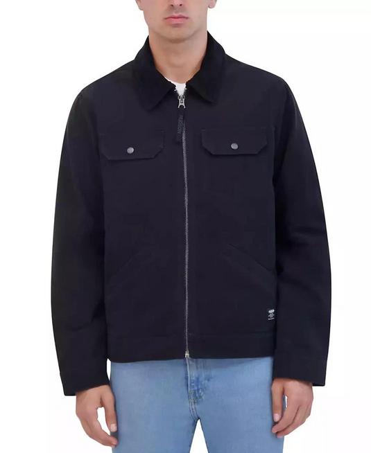 Translation missing: en.Hudson Men's Trucker Jacket Black Size 2XL Cotton Canvas Reg Fit Pockets
