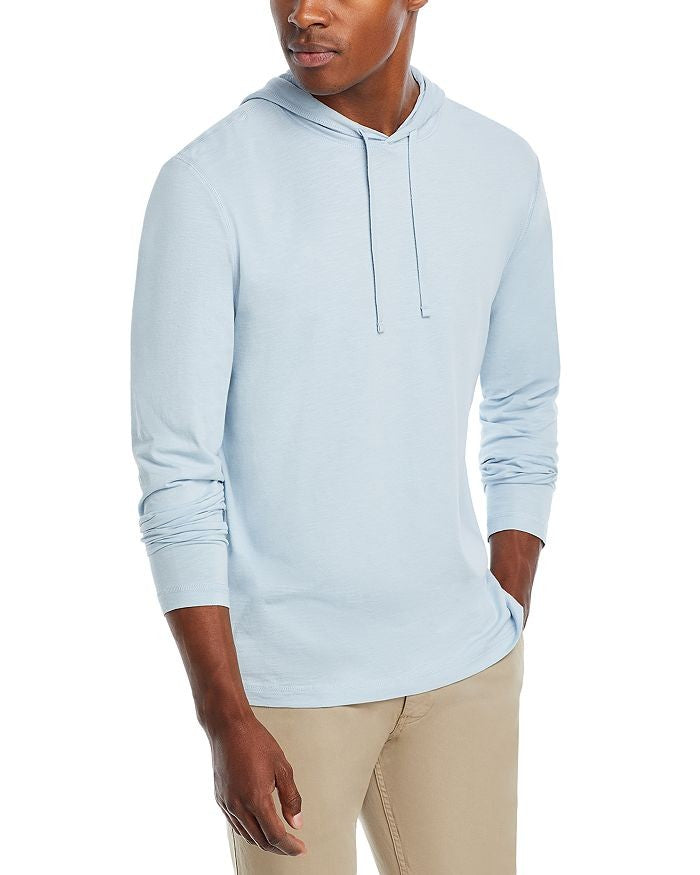Translation missing: en.The Men's Store at Major Dept Store Cotton Slub Hooded Long Sleeve Tee Blue-XL