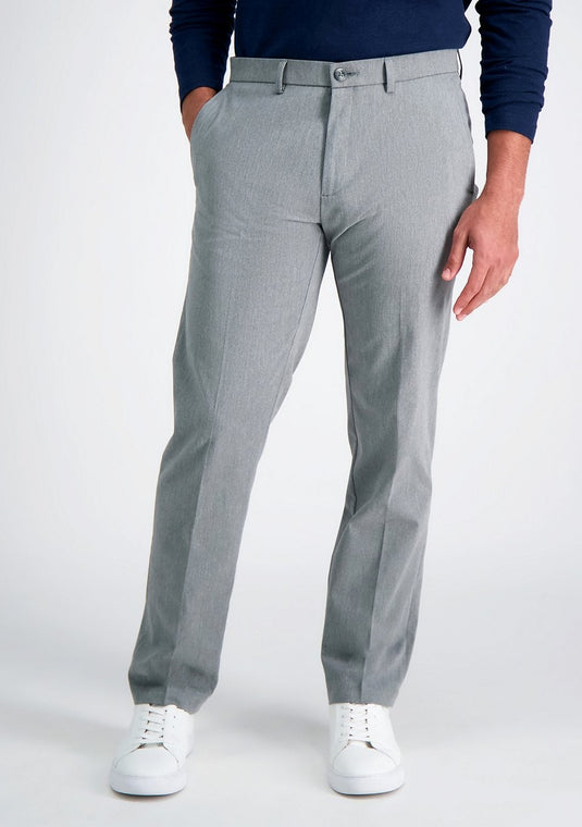 Translation missing: en.Haggar Men's Iron Free Premium Khaki Straight-Fit Twill Pants Heather Grey-33x32
