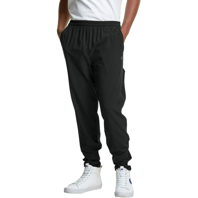 Translation missing: en.Champion Men's Mvp Modern-Fit Stretch Moisture-Wicking Track Pants - Black-Small