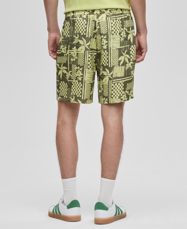 Translation missing: en.Mode of One Men's Vacation Palm Woven Pull-on Shorts Wild Ivy Green-Medium