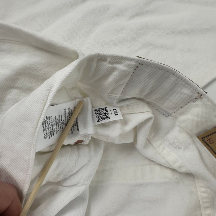 Translation missing: en.Polo Ralph Lauren Jeans Men's 40x32 Deckwash White Varick Slim Str Garment-Dyed